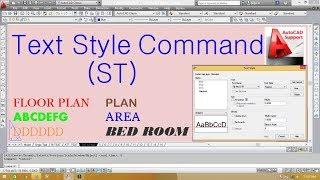 Text Style Command in AutoCad II Hindi/Urdu Tutorial