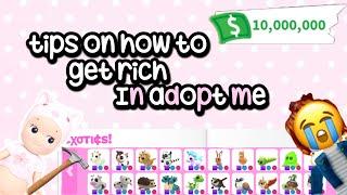 tips on how to get RICH in adopt me 2025! #adoptme