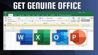 Get genuine office | How to remove get genuine office notifications on Microsoft Office?