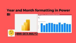 How to convert a date into month-year format | Datetime  |Formatting in Power BI | Grouping