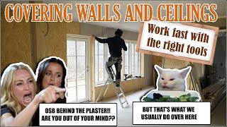 Covering walls and ceiling (Ep.10) Building a house by myself