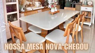 NOSSA MESA NOVA CHEGOU - FICOU SIMPLESMENTE MARAVILHOSA