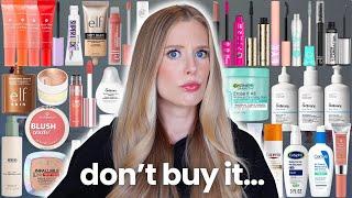 I Tested 34 New Drugstore Beauty Launches... Don't Buy Them (+ application footage of ALL 34)