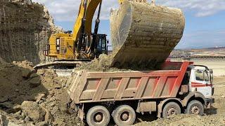 Huge Caterpillar 6015B Excavator Loading Trucks With Only To Passes - Sotiriadis Mining Works