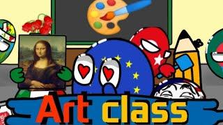 Countryballs school  ( Art class ️) part 2