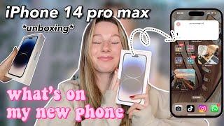 whats on my iPhone 14 pro max + unboxing 