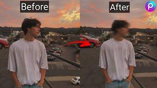 How to Edit Aesthetic Motion Blur Face | Aesthetic Motion Blur Face PicsArt Tutorial In Hindi 