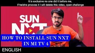 HOW TO INSTALL AND USE sun nxt in mi tv 4 EXCLUSIVE TECH INFO # 44