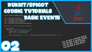 Bukkit Coding Tutorials 02 | Event Basics