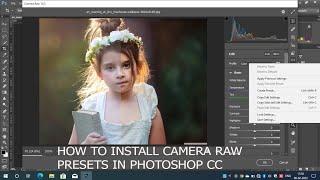 how to install camera raw presets in Photoshop cc 2023 #camera_raw