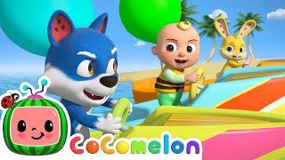 Balloon Boat Race | CoComelon Animal Time | Animals for Kids