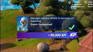 Damage players within 5 seconds of mantling! Fortnite - Week 2 Quests! Chapter 3 Season 4