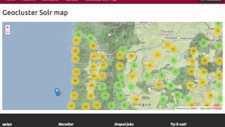 Geocluster demo: GeoRecruiter use case