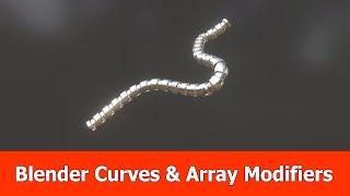 Blender Curves Array Modifier Beginner Tutorial