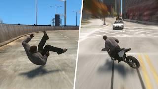 GTA IV - Brutal Motorcycle Crashes & Ragdolls Vol.33 [Euphoria Physics]