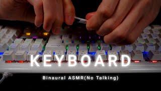 Mechanical Keyboard Cleaning ASMR No Talking - Binaural ASMR for Sleep