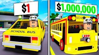 $1 Okul Otobüsü vs $1.000.000 Okul Otobüsü! Roblox Brookhaven