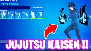 All JUJUTSU KAISEN Skins & Cosmetics in Fortnite Update Chapter 4 Season 3 (gojo satoru Fortnite)