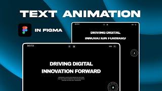 Text Animation in Figma | Figma Prototype Tutorial - 2024