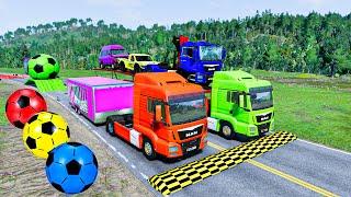 Car, Tractor, Truck, Bus, Train and Flight Transportation - #2060 | BeamNG drive #Live