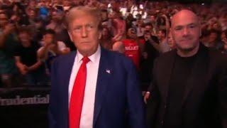 Donald Trump receives ‘standing ovation’ with UFC arena entrance