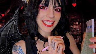 ASMR Succubus Sylk Goth Hooters Waitress Roleplay | Dark Sylk