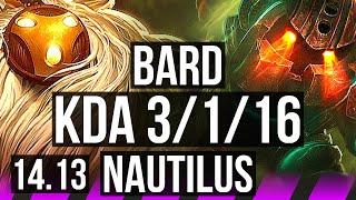 BARD & Ezreal vs NAUTILUS & Kai'Sa (SUP) | 3/1/16, 800+ games | EUW Master | 14.13