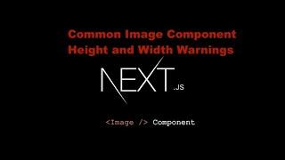 NextJS Image Component Warning "Image with src 'path to image' has either width or height modified"