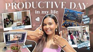 DAILY VLOG / Productive Day In My Life, Prepping for an International Trip, 2025 Planner Updates