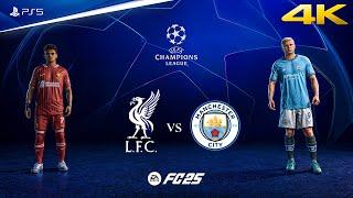 FC 25 - Liverpool vs Manchester City Ft. Chiesa, Haaland, | UEFA Champions League | PS5™ [4K60]