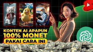 AKHIRNYA! BONGKAR RAHASIA MONET KONTEN AI APAPUN 100% LOLOS !CARA MONET KONTEN AI BARU 2024