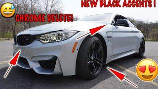 BLACK ACCENTS  FOR BMW M3/M4 (TRANSFORMED)  #bmwm4 #bmwm3 #powdercoat