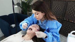 ASMR Real Person Dental Exam | TMJ Massage, Teeth Brush, Whitening, Assessment | Unintentional Style