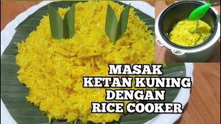 Cara Memasak Beras Ketan Kuning dengan Rice Cooker