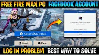Google play games free fire Facebook login problem solve | Free fire max pc Facebook black screen