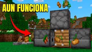  GRANJA de CULTIVOS Minecraft Bedrock 1.20 (Automática Y Sin Aldeanos!)