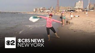 New Yorkers look to cool off at Coney Island Beach