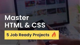 HTML And CSS Projects for Beginners 2024 | HTML & CSS Complete Tutorial With 5 projects