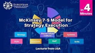 McKinsey 7-S Model for Strategy Execution in 4 Minutes