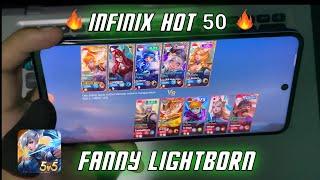 Fanny test on infinix hot 50 Mobile Legends | Helio G100