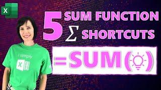 5 Excel SUM Functions Tips you MUST KNOW