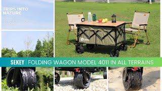 Sekey Folding Wagon Model 4011 Is Suitable for Various Terrains