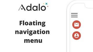 Adalo Create Floating Navigation Menu pop-up tutorial