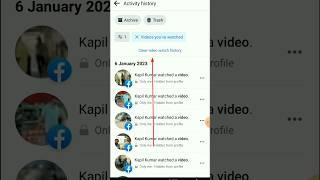 How to delete 2022 facebook watch video history delete 2021#FbKiSearchHistory Delete