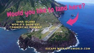 Saba Island Airport Landing