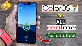 ColorOs 7 For All Realme Devices, Full Interface, Charging Animation, In-Display Fingerprint, Theme