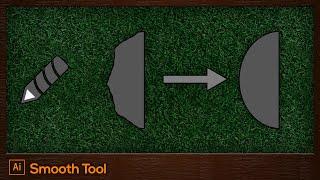 #23 Smooth Tool (Smooth edges of a shape) | Adobe Illustrator For Beginners Tutorial [FREE]