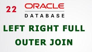 Left Outer join |Right Outer join | Full Outer join In Oracle  Pl/SQL