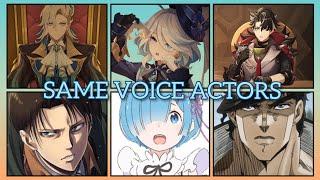 Genshin Impact Fontaine Characters Japanese Voice Actors Same Anime Characters#genshinimpact