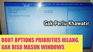Cara Mengatasi Boot Options Yang Hilang Di Laptop ASUS! Tidak Bisa Masuk Windows | Dunia IT